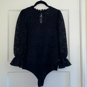 Express Floral Lace Bodysuit